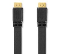 Cable HDMI Nedis CVGL34100BK20 plano negro 2 m alta velocidad Ethernet