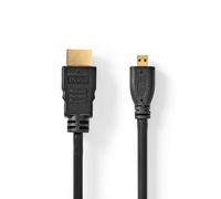 Cable HDMI Nedis CVGL34700BK15 Micro HDMI macho a HDMI macho 1,5 m negro Ethernet