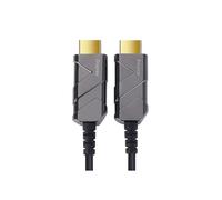 PremiumCord Cable HDMI fibra óptica 2.1 activo, 8K@60Hz, 48Gbps, 3D, ARC, EDID, 15 m, chapado en oro
