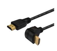Cable HDMI Savio CL-108 1,5 m 2.0 Macho-Macho Ángulo Chapado Oro Negro
