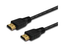 Cable HDMI Savio CL-37 1m Negro 4K 3D Chapado Oro ARC Ethernet