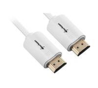 Cable HDMI Sharkoon 1 m 2xHDMI Blanco 4K 3D