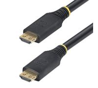 StarTech Cable HDMI de Alta Velocidad Activo de 15m - Conectores de Agarre - UHD 4K60Hz - 18Gbps - Cable HDMI - Recubrimiento TPE