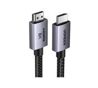 Cable HDMI Ugreen HD171 8K 2.1 3 m aluminio gris VRR ALLM QFT