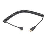 Cable HDMI Ultra HD4K Micro HDMI a HDMI completo, cable en espiral extensible para consola de juegos, proyector, grabadora de DVD, tapa antipolvo