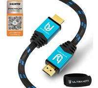 Cable HDMI Ultra HDTV 4K - Cable HDMI 2.0b de Alta Velocidad de 5 Metros - Certificado Premium - 18 Gbit/s - 4K@60Hz - resolución hasta 4096x2160 - protección contra torceduras