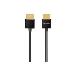 Cable HDMI Ultrafino de 35 cm/1,15ft, SMALLRIG 4K Hyper Super Flexible Slim Cable HDMI, ARC Tipo-A Macho a Macho para Cámara, Videocámara, Monitor - 2956