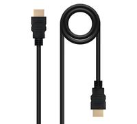Cable HDMI V1.4 alta velocidad 1.5 m con Ethernet, ideal para conectar dispositivos multimedia y transmitir audio y vídeo de alta definición.