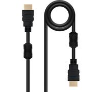Cable HDMI V1.4 HEC NanoCable USB-A M/M 1.8 M c/Ferrite