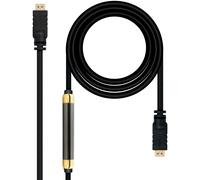 Cable HDMI V1.4 HEC NanoCable USB-A M/M 30 M c/Ferrite