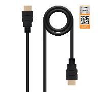 CABLE HDMI V2.0 4K@60Hz 18Gbps, A/M-A/M NEGRO 3m.