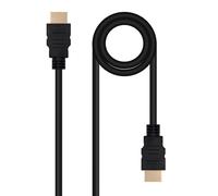 Cable HDMI V2.0 4K@60Hz 18Gbps NanoCable USB-A M/M 1.5 M Negro