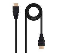 Cable HDMI V2.0 4K@60Hz 18Gbps NanoCable USB-A M/M 1 M Negro