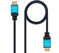 Cable HDMI V2.0 4K@60Hz 18Gbps NanoCable USB-A M/M 1 M Premium Negro