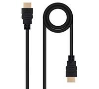 Cable HDMI V2.0 4K@60Hz 18Gbps NanoCable USB-A M/M 5 M Negro