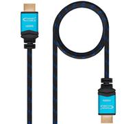 Cable HDMI V2.0 4K@60Hz 18Gbps NanoCable USB-A M/M 7 M Premium Negro