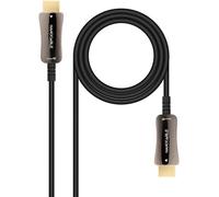 Cable HDMI V2.1 AOC Nanocable 8K@60Hz 4K@120Hz 48Gbps A/M-A/M 20 m Negro