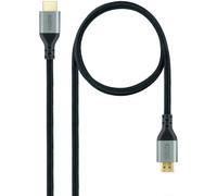 Cable HDMI V2.1 Ultra High Speed NanoCable USB-A M/M 1 M Negro Certificado ULTRA
