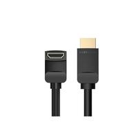 Cable HDMI Vention 4K HDMI 2.0, adaptador de ángulo de 90/270 grados for Apple TV PS4, divisor de video y audio, cable HDMI de 90 grados.(90 Degree Black,3m)