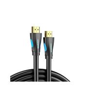 Cable HDMI Vention 4K HDMI 2.0, adaptador de ángulo de 90/270 grados for Apple TV PS4, divisor de video y audio, cable HDMI de 90 grados.(Straight Black,2m)