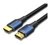 Vention - Cable HDMI V2.1 8K - 48Gbps trenzado chapado en oro - 1 m Azul
