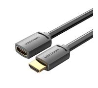 Cable Alargador HDMI 4K Vention AHCBG/ HDMI Macho - HDMI Hembra/ 1.5m/ Negro