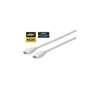 Cable HDMI VivoLink Pro - 2m - Triple blindaje - Blanco - Soporte 4K