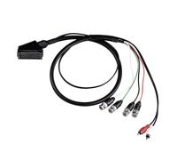 Cable hembra RGB Euro SCART a 4 RGB BNC y 2 RCA adaptador de audio y videojuegos, compatible con monitores Sony PVM BVM, serie JVC TM-H1750CG TM-H1950CG, monitor Neo Geo, consola de CD etc