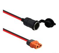 Cable hembra XT60i F a hembra de 12 AWG para centrales eléctricas portátiles, cubierta impermeable, rendimiento fiable (1,5 m)