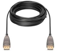 Cable híbrido de fibra óptica DisplayPort AOC, UHD 8K negro