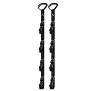 Cable Holder for Garage, Heavy Duty Strap, 38x2 Inch Hanger with Hook, Adjustable Nylon Buckle, Secure Cable Binder with Reinforced Stitching, Rope Storage for Garage and Tool