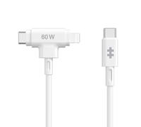 Cable HYPER HyperJuice 1,5m USB C a USB C/Lightning USB 2.0 Blanco