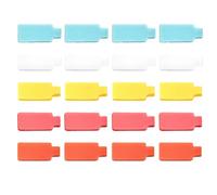 Cable Identifier Labels - 20 Piece Write On Wire Marker Tags, Durablee Reusable Cord Management Accessories | For Computers Chargers Office Home Networking Audio Device Identification Storage