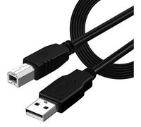 Cable Impresora, Cable USB para Impresora, Cable USB 2.0 Tipo A a Tipo B, Compatible con HP,Epson,Canon,Brother,Lexmark,Escáner,Disco Duro,Fotografía Digital, color Negro, 150 cm 51CH181