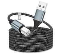 Cable Impresora USB 3M,Cable USB Impresora a Ordenador Nylon Cable USBA 2.0 | argo Cable USB Tipo B Cabo Compatible con HP, Canon, Epson, Brother, Dell, Ricoh, Xerox, Lexmark, Hero, Samsung, Envy, DAC