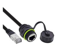 Cable InLine 69927K Cat6a Hembra Derecho IP68 0,2 m Negro