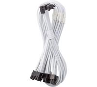 Cable interno PCIe CableMod blanco con conector angulado