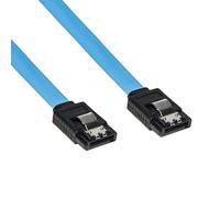 Cable Interno SATA III de 50 cm, Conector con Clip de Bloqueo de Metal