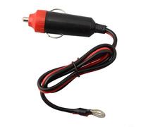 Cable inversor de corriente para coche, 12 V, cable de instalación directa con enchufe macho para sistemas eléctricos de vehículos, material ABS negro y rojo, 50 cm de longitud