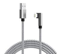 Cable iPhone 5 metros, [MFi Certified] Largo Cargador Lightning USB A 90 Grados, Cable Lightning En ángulo Recto Superlargo De 16FT Compatible Con iPhone 14 /14Pro/14Max/13/12/11/XS/XR/XS/8/7/iPad