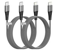 Cable iPhone Carga Rapida 2M 2Pack[Certificado MFi], USB C Lightning Cable iPhone Type C Carga Rapida cable Cargador iPhone cable Lightning USB-C para i-Phone 14 13 12 11 Pro Max/XS/XR/8/SE/iPad