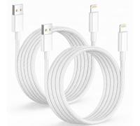 Cable iPhone Carga Rapida 3m 2Pack, Cable lightning USB [Certificado MFi] Nylon cable Cargador iPhone USB lightning cable Cabo USB iphone para Apple Phone 14/13/12/11/X/XS/XR/8/7/6/5/SE,iPad,AirPods