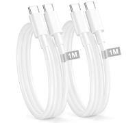 Cable iPhone USB C Carga Rapida 1M 2Pack, Cable Carga Rapida Tipo C PD 60W Cabo cable USB C a USB-C carga rapida para iPhone 17 Air 16 15 Plus Pro Max,MacBook,iPad, Samsung S24/S25,XiaoMi,HuaWei, etc
