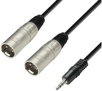 Cable jack 3,5 st a 2 xlr macho 1m adam star3 k3ywmm0100