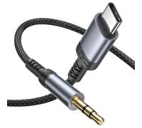 Cable Jack a USB C 1M, Cable Auxiliar Coche Tipo C cable USB C jack 3.5 mm Audio para iPhone 17/16e/16/16 Plus/16 Pro Max/15/15 Plus/15 Pro Max, Samsung S25/S24/S23/S22, Pixel, Huawei, Xiaomi