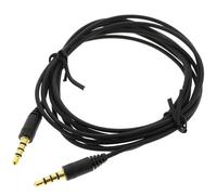 Cable jack de 3,5 mm 2 m dorado para reproductor de DVD