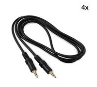Cable Jack de 3,5 mm Juego de 4 piezas 1,5 m Estéreo