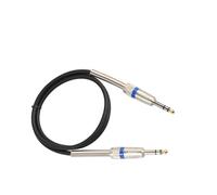 Cable jack para guitarra eléctrica y bajo, Cable de guitarra estéreo de 6,35 mm macho a macho de aleación de zinc con doble blindaje y resorte de varias longitudes.(3 Meters)
