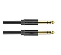 Cable jack para guitarra eléctrica y bajo, Cable de guitarra TS/TRS de 1/4 de pulgada macho a macho, multicolor, varios tamaños(Black Trs,4.5 M)
