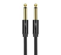 Cable jack para guitarra eléctrica y bajo, Cable de guitarra TS/TRS de 1/4 de pulgada macho a macho, multicolor, varios tamaños(Black Ts,1m)